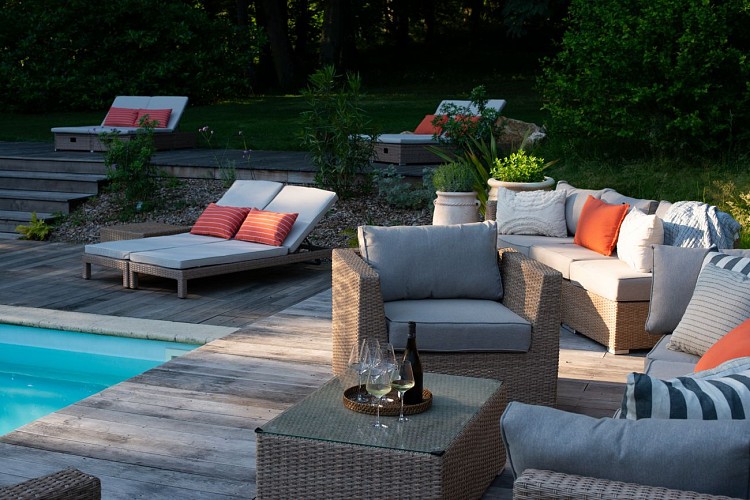 Coin salon de la Piscine