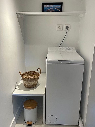 Machine à laver le linge à l'étage