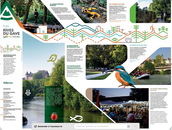 les rives du gave - Pau - le plan