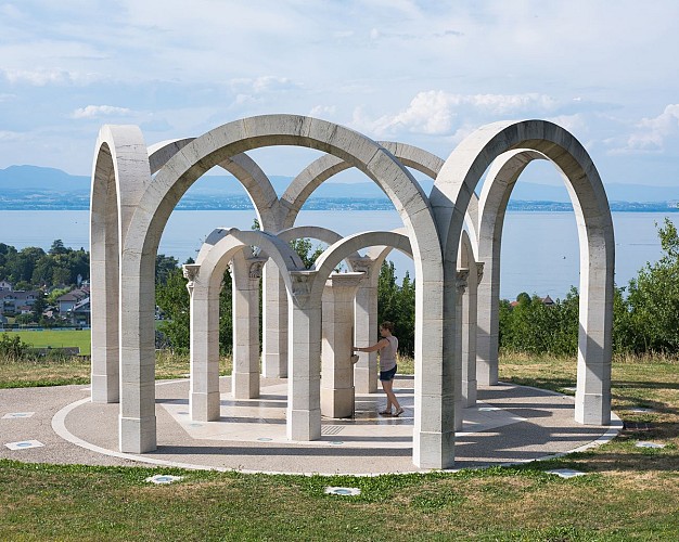 Point of view from the Farquenoud fountain