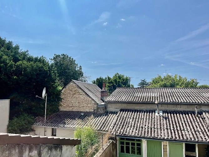 Vue de la fenêtre de la salle de bain