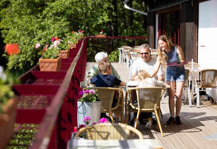 Terrasse au camping.