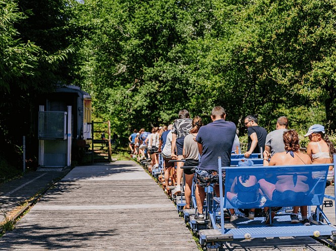 Vélorail - Espace-Hermeline - Bussière-Galant