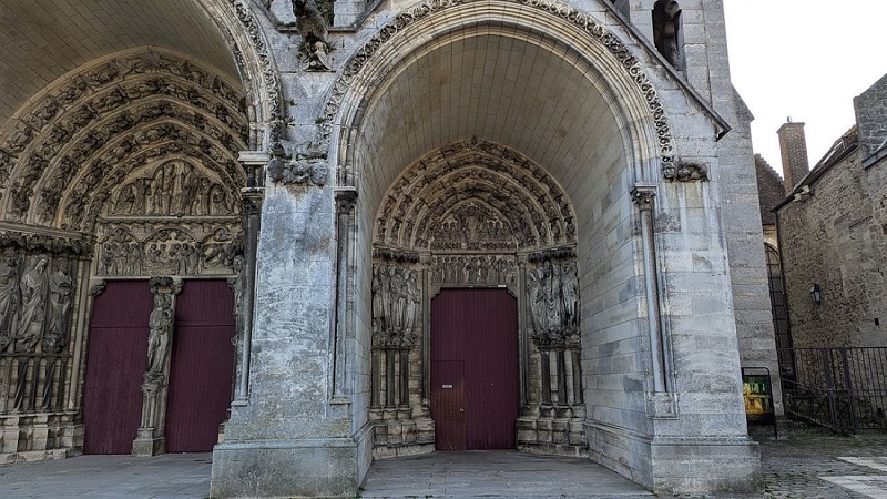 Portail central de la cathédrale de Laon - Jugement dernier