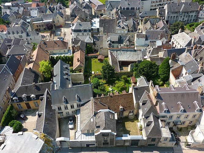 Quartier canonial vu du haut de la cathédrale