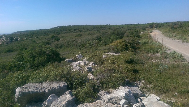 Vue sur l'étang de l'Arnel et la côte Palavasienne