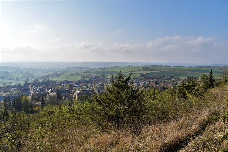 Vue sur le village d'Asnan