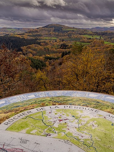 Table d'orientation du Rocher de la Pérouse
