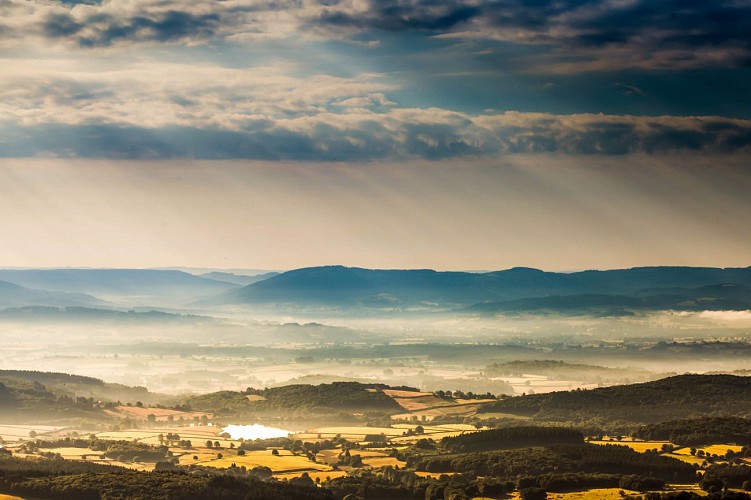 Panorama depuis le Mont Beuvray