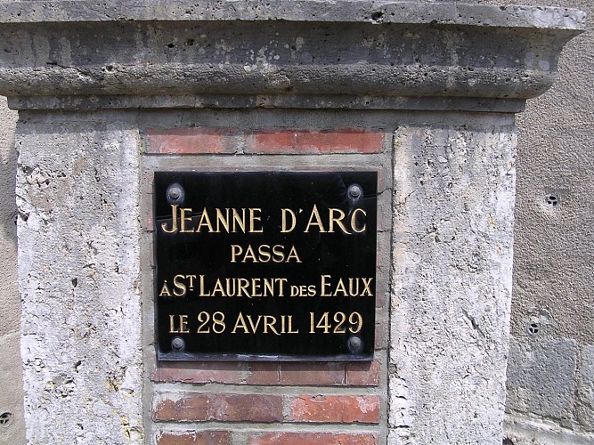 Plaque Jeanne d'Arc