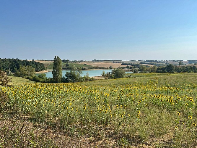 Lac de la retenue de Briax