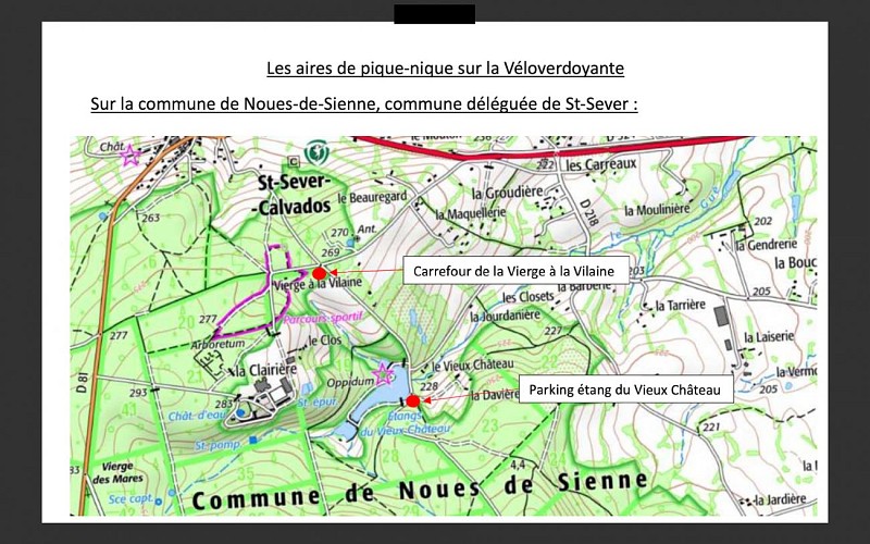 Aire de pique-nique - sur la commune de Noues-de-Sienne