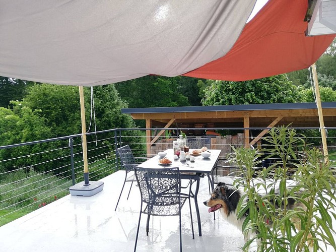 La Pierre Belle petit déjeuner terrasse