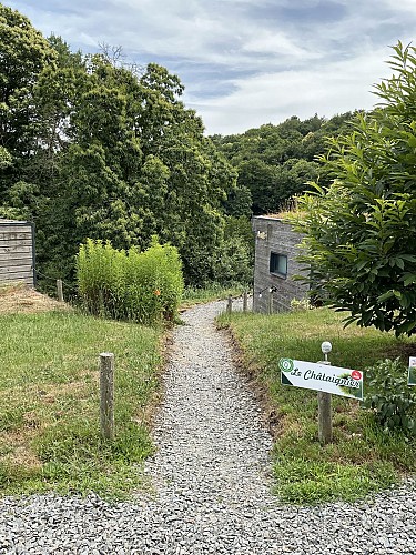 Accès au gîte Le Châtaignier