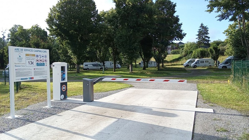 Entrée aire de camping-car