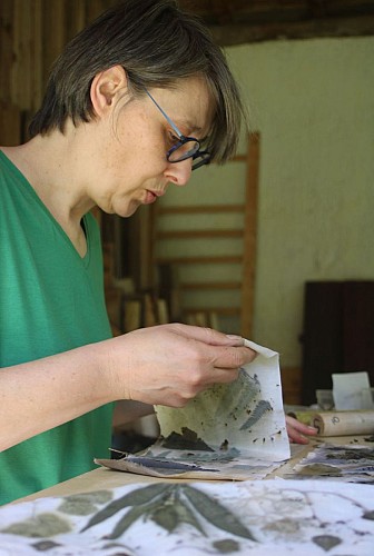 Baolin artiste tetile ecoprint