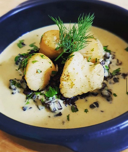 plat chaud service à l'assiette vieux moulin traiteur