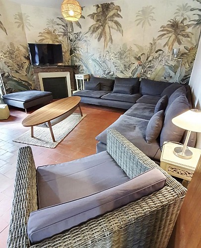 salon tv maison du Moulin