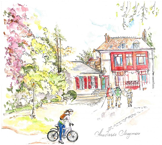 Aquarelle maison du randonneur