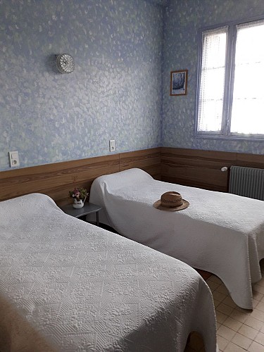 chambre bleue du Gîte du Moulin Rouge
