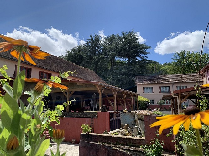vue depuis le bief du Gîte du Moulin Rouge