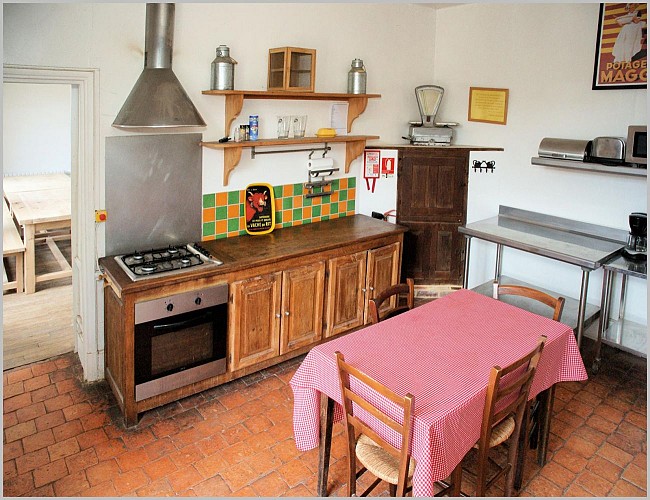 Cuisine du Gîte de la Ferme du Château