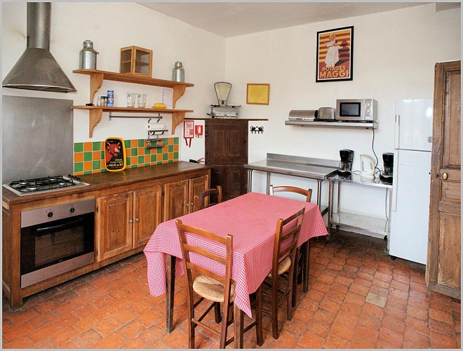 Cuisine du Gîte de la Ferme du Château