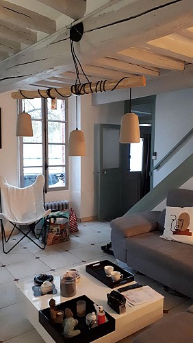 Salon de la chambre d'hôtes La Marinière