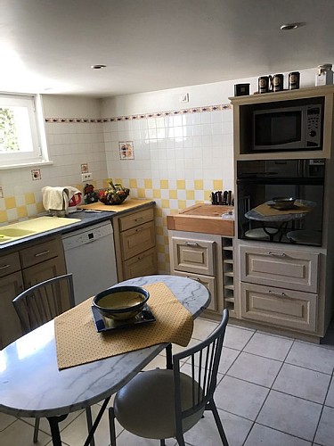 la cuisine de la maison de Claudine
