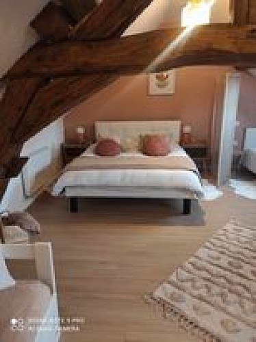 chambre avec poutres apparentes