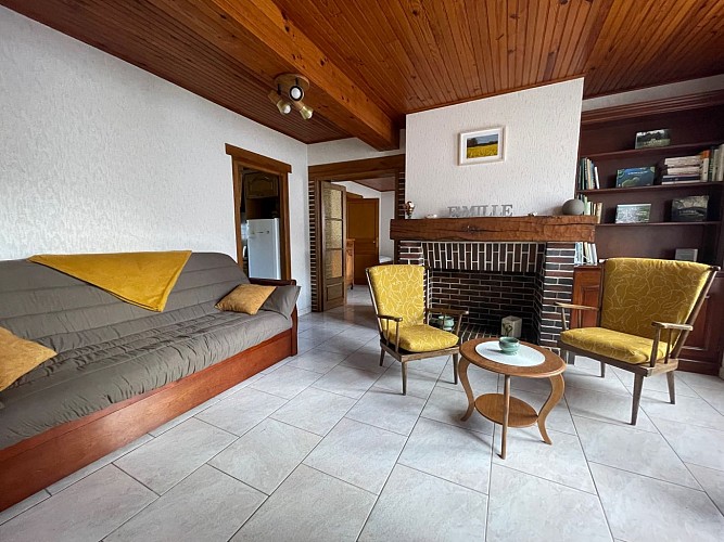 le salon du gîte de Charny