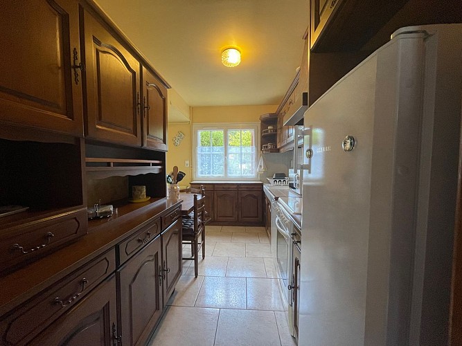 la cuisine du gîte de Charny