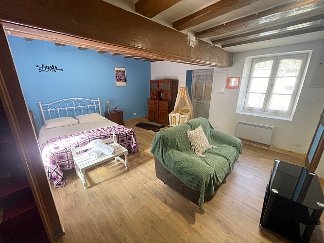 chambre et salon du gîte le campagnard à St Privé