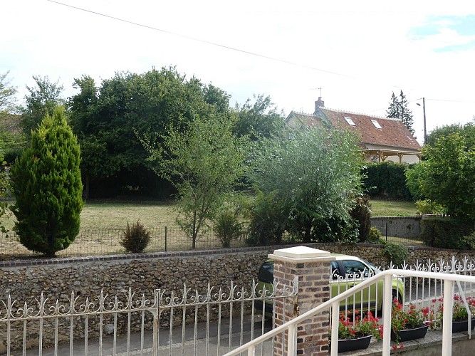 vue du perron jardin