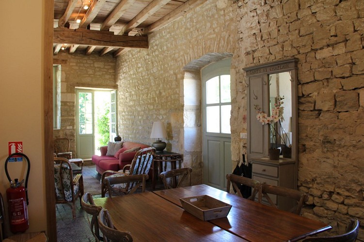 La salle à manger et le salon