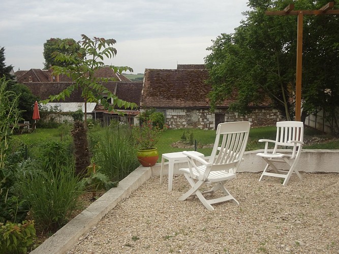 grande terrasse sur jardin