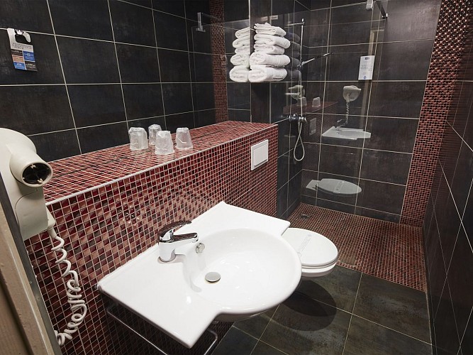 salle de bain chambre twin - KYRIAD APPOIGNY