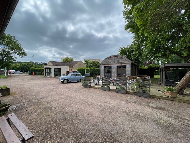 camping les platanes Charny - accueil