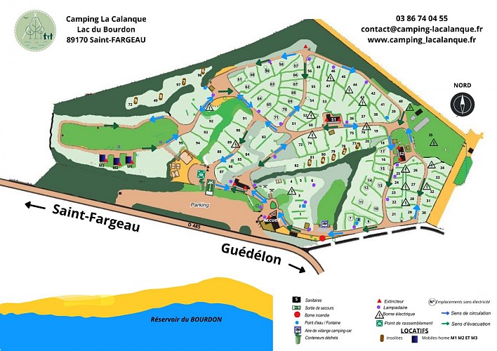 Plan Camping La Calanque
