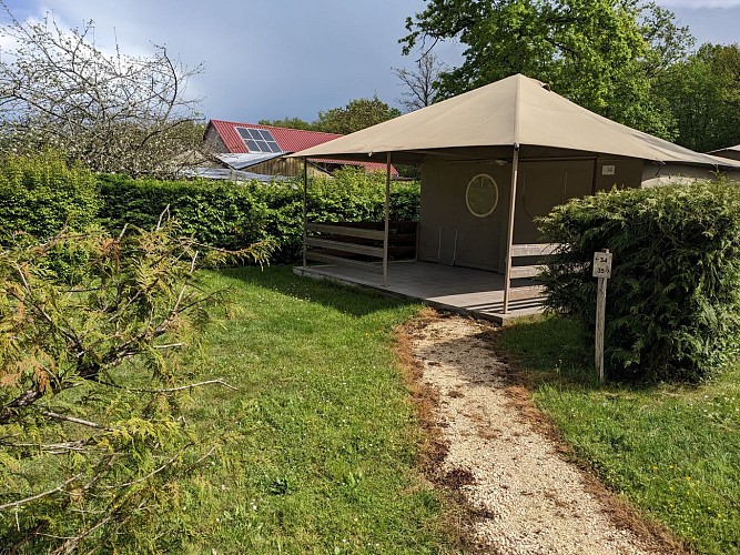 Tente lodge Camping Le Bois Guillaume
