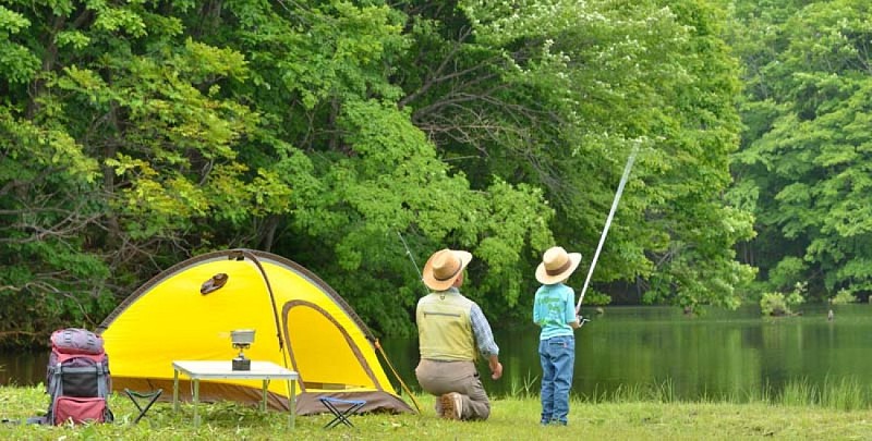 Pêche en bord de l'Yonne - Camping L'Ile d'Amour - Pont sur Yonne