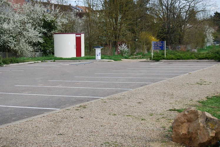 L'aire de camping-cars de Gron