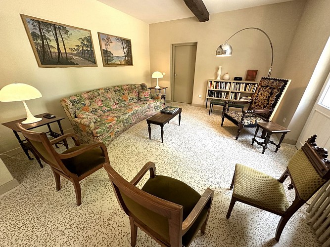 Salon du gîte CAMPAGNE MULLER à Uchacq avec Gites de France Landes