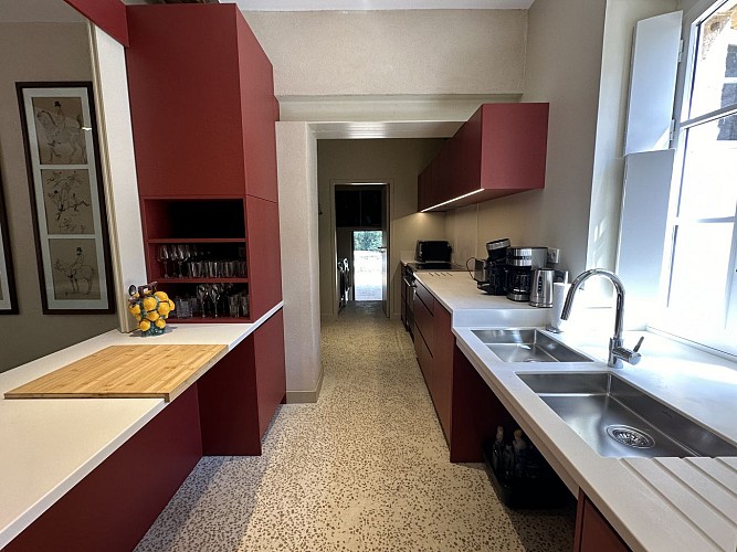 Cuisine du gîte CAMPAGNE MULLER à Uchacq avec Gites de France Landes