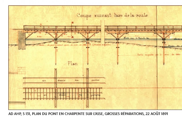 Plan du pont en bois