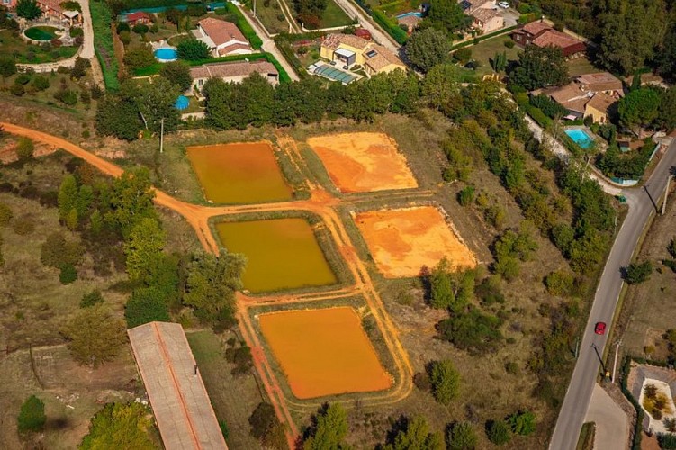 Bassins de décantation d'ocre à Gargas