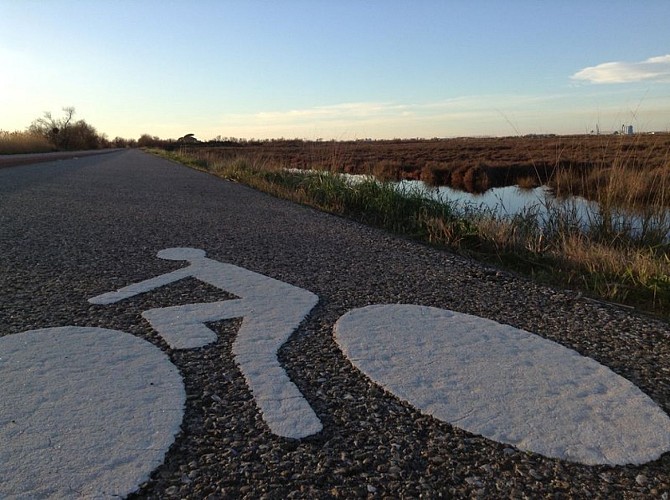 Piste cyclable du they de Roustan