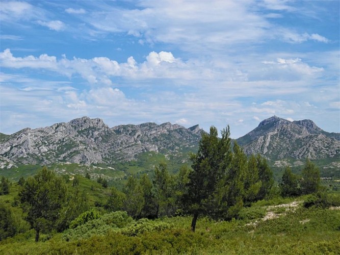 Vue sur les Civadières et les Opies