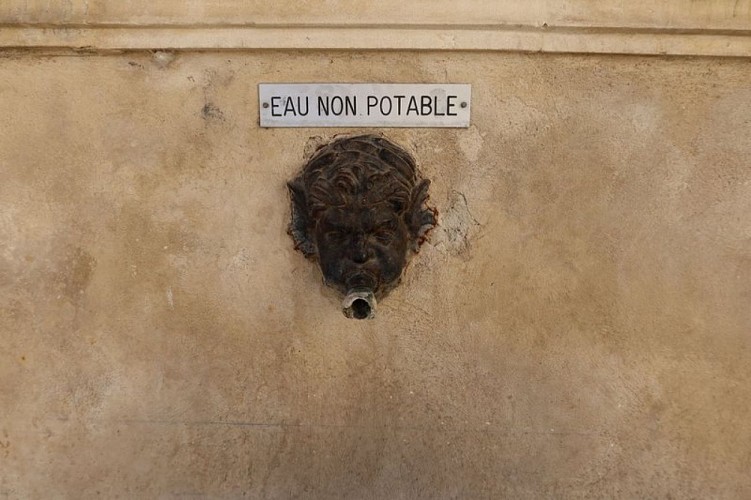Triton en fonte du lavoir