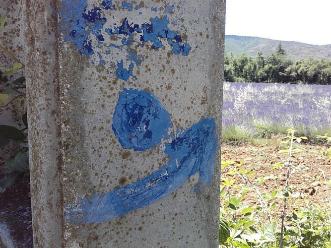 Vieux reste de balisage de François Morenas